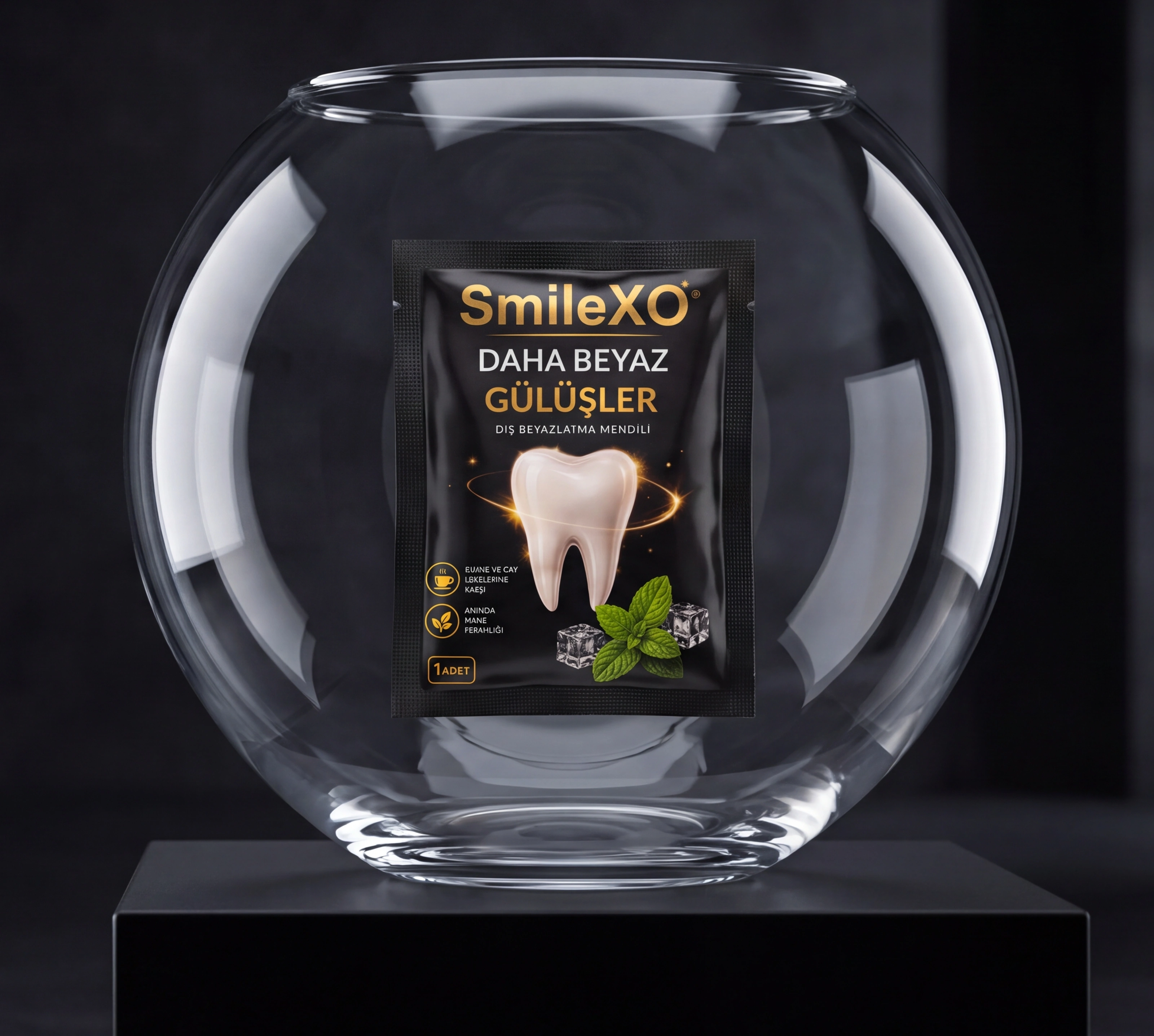 SmileXO Cam Fanus & Diş Temizleme Bezi